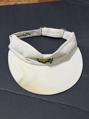 VINTAGE Masters Golf Visor Hat Cap Strapback Augusta American Needle USA